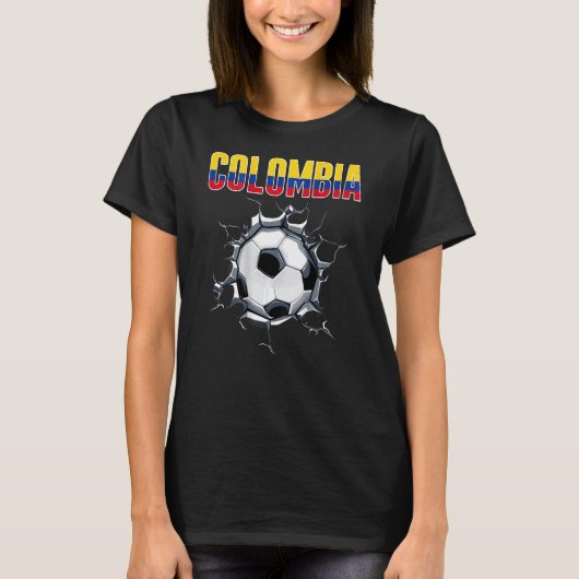 Colombiaanse voetbalfans - Colombiaans Football in T-shirt (Voorkant)