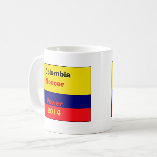 Colombiaanse voetbalmacht koffiemok (Voorkant links)