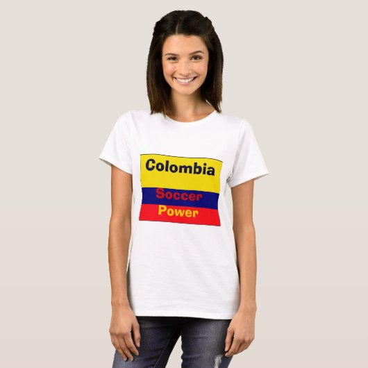 Colombiaanse voetbalmacht t-shirt (Voorkant volledig)