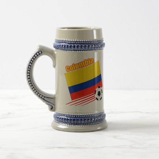 Colombiaanse voetbalploeg bierpul (Links)