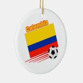 Colombiaanse voetbalploeg keramisch ornament (Rechts)