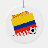 Colombiaanse voetbalploeg keramisch ornament (Achterkant)