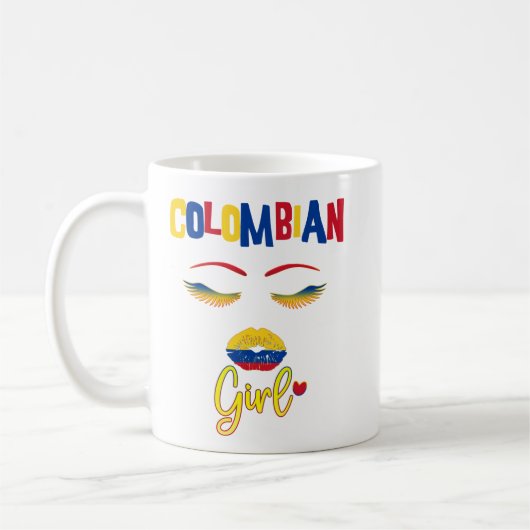 Colombiaanse vrouw Proud uit Colombia  Koffiemok (Links)