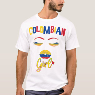 Colombiaanse vrouw Trots om uit Colombia T-Shirt t