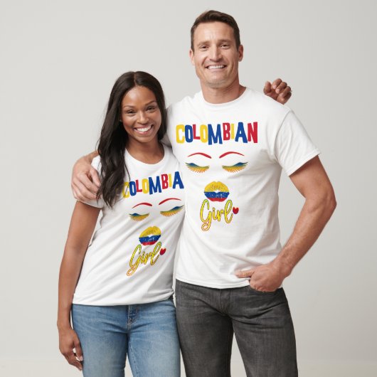 Colombiaanse vrouw Trots om uit Colombia T-Shirt t (Unisex)