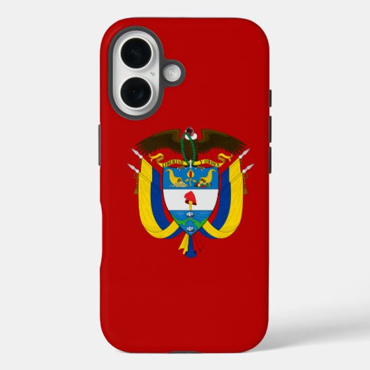 Colombiaanse wapenschild Case-Mate iPhone case (Achterkant)