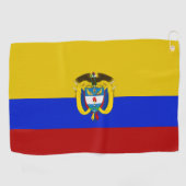 Colombiaanse wapenschild  golfhanddoek (Horizontaal)