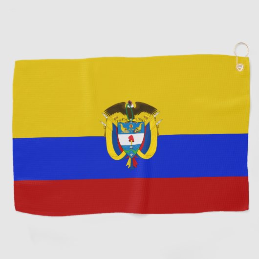 Colombiaanse wapenschild  golfhanddoek (Horizontaal)