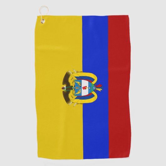 Colombiaanse wapenschild  golfhanddoek (Voorkant)