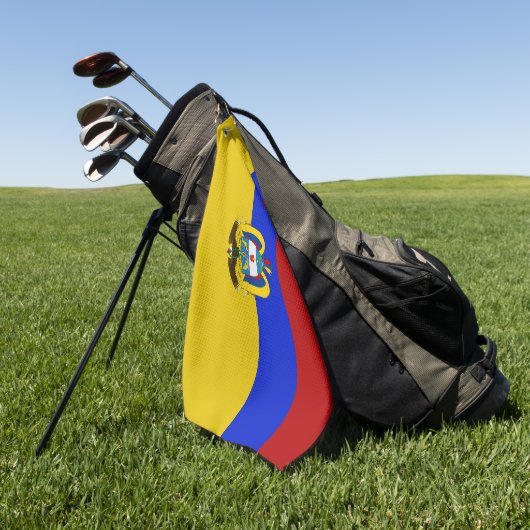 Colombiaanse wapenschild  golfhanddoek (Groen)