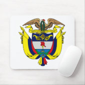 Colombiaanse wapenschild Mousepad Muismat (Met muis)