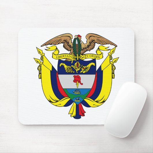 Colombiaanse wapenschild Mousepad Muismat (Met muis)
