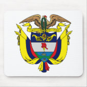 Colombiaanse wapenschild Mousepad Muismat (Voorkant)