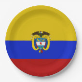 Colombiaanse wapenschild    papieren bordje (Voorkant)