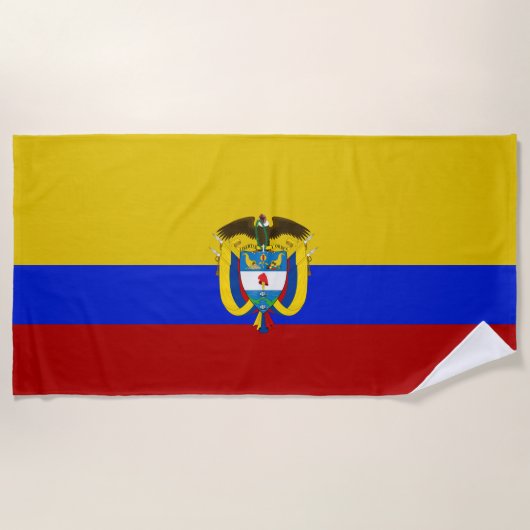 Colombiaanse wapenschild strandlaken (Voorkant)