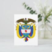 Colombiaanse wapenstilstand briefkaart (Staand voorkant)