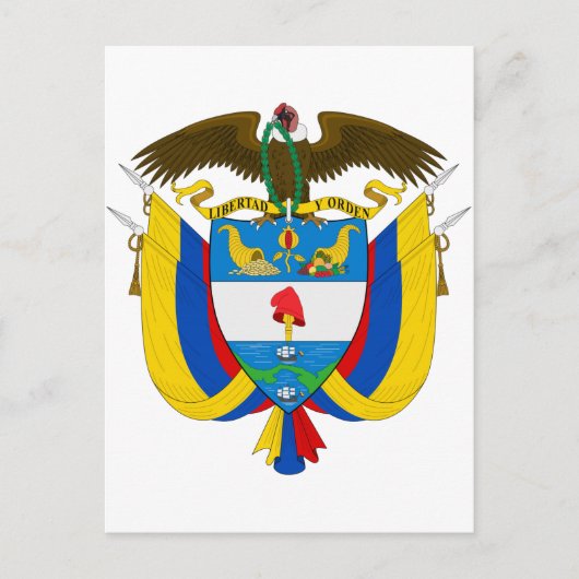 Colombiaanse wapenstilstand briefkaart (Voorkant)
