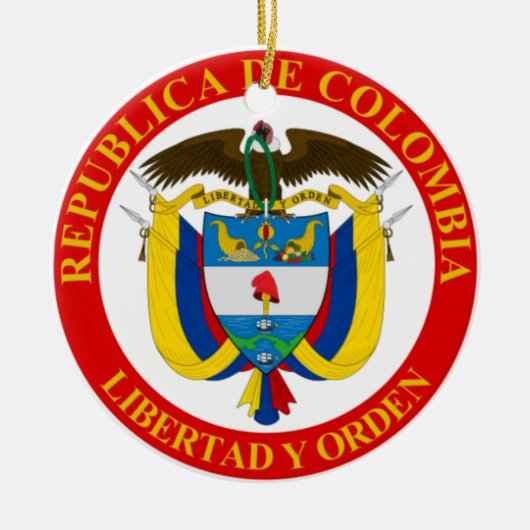 Colombiaanse wapenstilstand keramisch ornament (Voorkant)