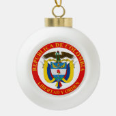 Colombiaanse wapenstilstand keramische bal ornament (Voorkant)