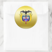 Colombiaanse wapenstilstand ronde sticker (Tas)