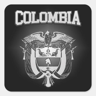 Colombiaanse wapenstilstand vierkante sticker