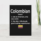 Colombiaanse wortels Colombiaanse erfgoed Kaart (Voorkant)