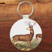 Colombiaanse zwarte dieper (Cervus Richardsonii) Sleutelhanger (Voorkant)