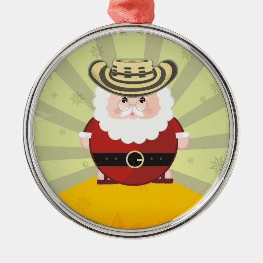 colombian chirstmas metalen ornament (Voorkant)