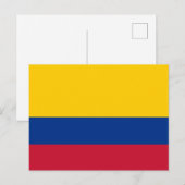 Colombian flag briefkaart (Voorkant / Achterkant)
