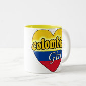 Colombian Girl Tweekleurige Koffiemok (Voorkant rechts)