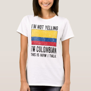 Colombian Heritage Colombia Roots Colombian Flag T-shirt