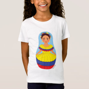 Colombian Matryoshka Girls Baby Doll (Fit) T-shirt