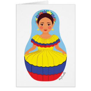 Colombian Matryoshka Kaart