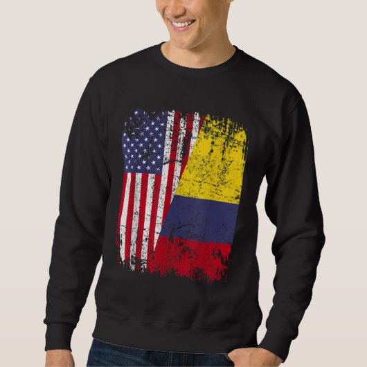 COLOMBIAN ROOTS Half-American Flag COLOMBIA Trui (Voorkant)