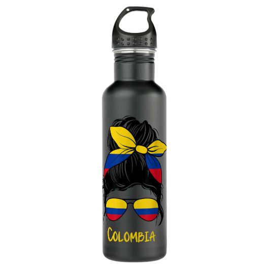 Colombiana Colombiaans meisje Mujer colombia Waterfles (Voorkant)