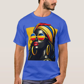 Colombianen Souvenirs Vrouw Vlag Roots Colombia T-shirt