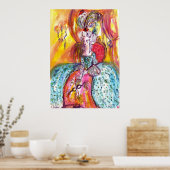 COLOMBINA, LADY MET MASK Venetian Masquerade Poster (Keuken)