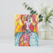 COLOMBINA LADY MET MASKVENETIAN MASQUERADE BRIEFKAART (Staand voorkant)