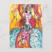 COLOMBINA LADY MET MASKVENETIAN MASQUERADE BRIEFKAART (Voorkant)