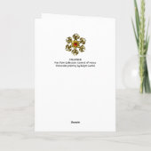 COLOMBINA LADY MET MASKVENETIAN MASQUERADE FEESTDAGEN KAART (Achterkant)