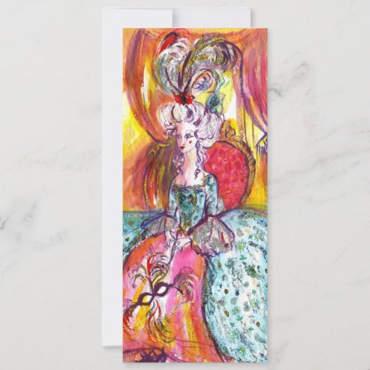 COLOMBINA/MARDI GRAS MASQUERADE BALL AANKONDIGING (Voorkant)