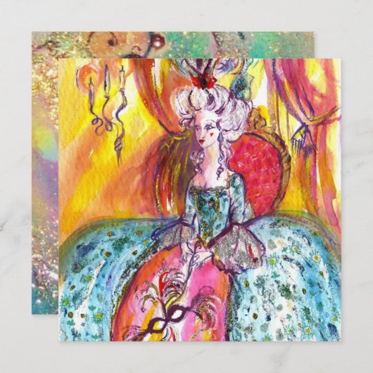 COLOMBINA/MARDI GRAS MASQUERADE BALL AANKONDIGING (Voorkant / Achterkant)