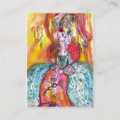 COLOMBINA / uitvoerende kunsten, kostuumontwerper Visitekaartje (Achterkant)