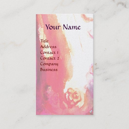 COLOMBINA / uitvoerende kunsten, kostuumontwerper Visitekaartje (Voorkant)