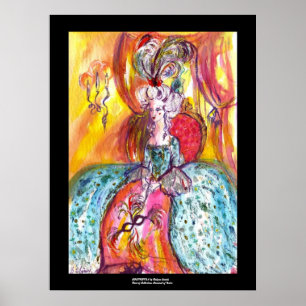 COLOMBINA / Venetiaans Maskerade Poster