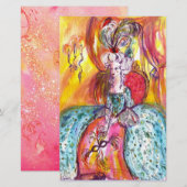 COLOMBINA/Venetiaanse maskerade maskers Briefpapier (Voorkant / Achterkant)