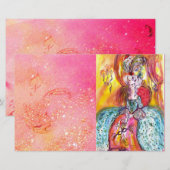 COLOMBINA/Venetiaanse maskerade maskers Briefpapier (Voorkant / Achterkant)