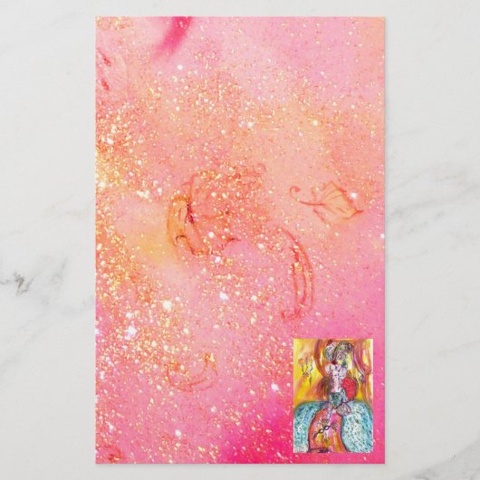 COLOMBINA/Venetiaanse maskerade maskers Briefpapier (Voorkant)