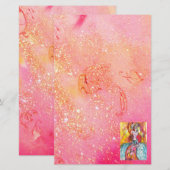 COLOMBINA/Venetiaanse maskerade maskers Briefpapier (Voorkant / Achterkant)