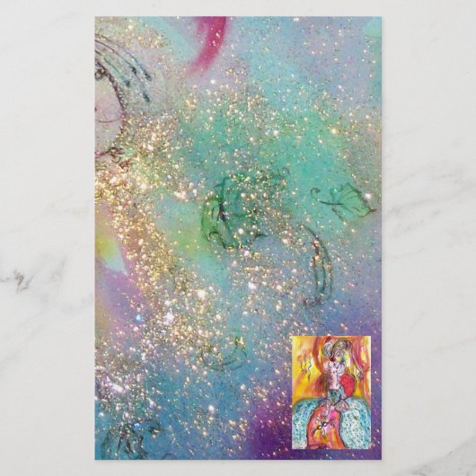 COLOMBINA/Venetiaanse maskerade maskers Briefpapier (Voorkant)